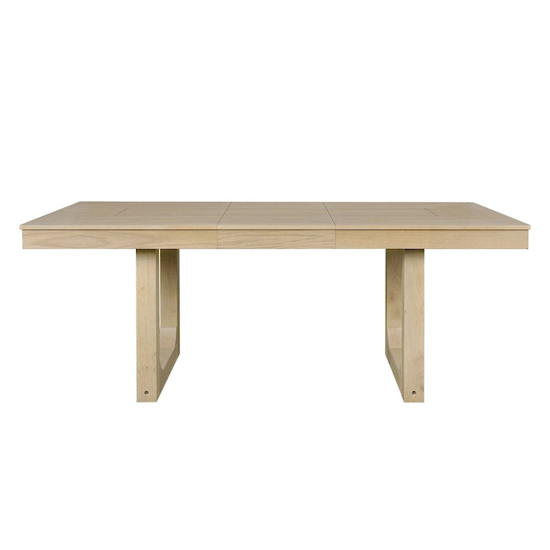 Table à manger extensible 60-78 po, table de cuisine en bois style ferme avec rallonge amovible, grande table extensible pour 4 à 8 personnes