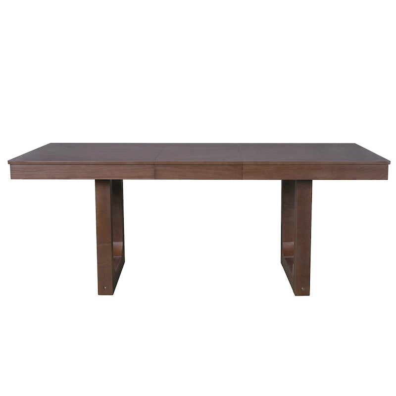Table à manger extensible 60-78 po, table de cuisine en bois style ferme avec rallonge amovible, grande table extensible pour 4 à 8 personnes