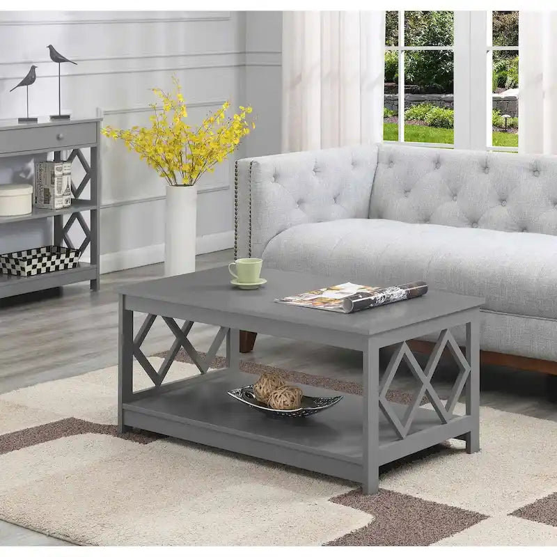 Table basse avec étagère