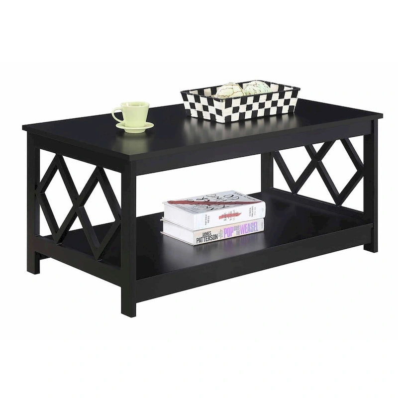 Table basse avec étagère