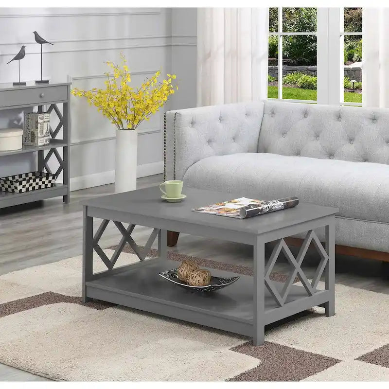 Table basse avec étagère