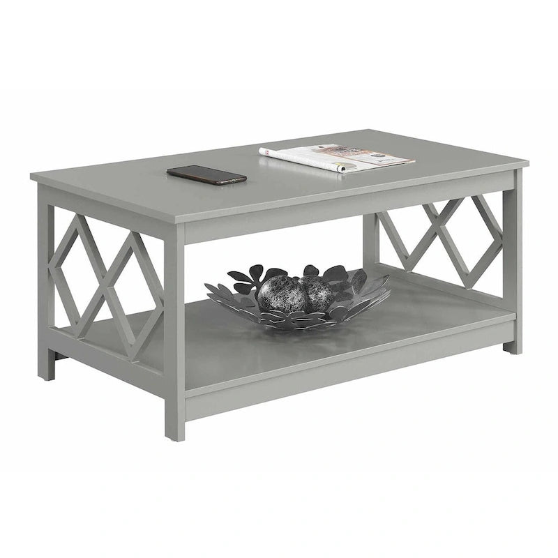 Table basse avec étagère