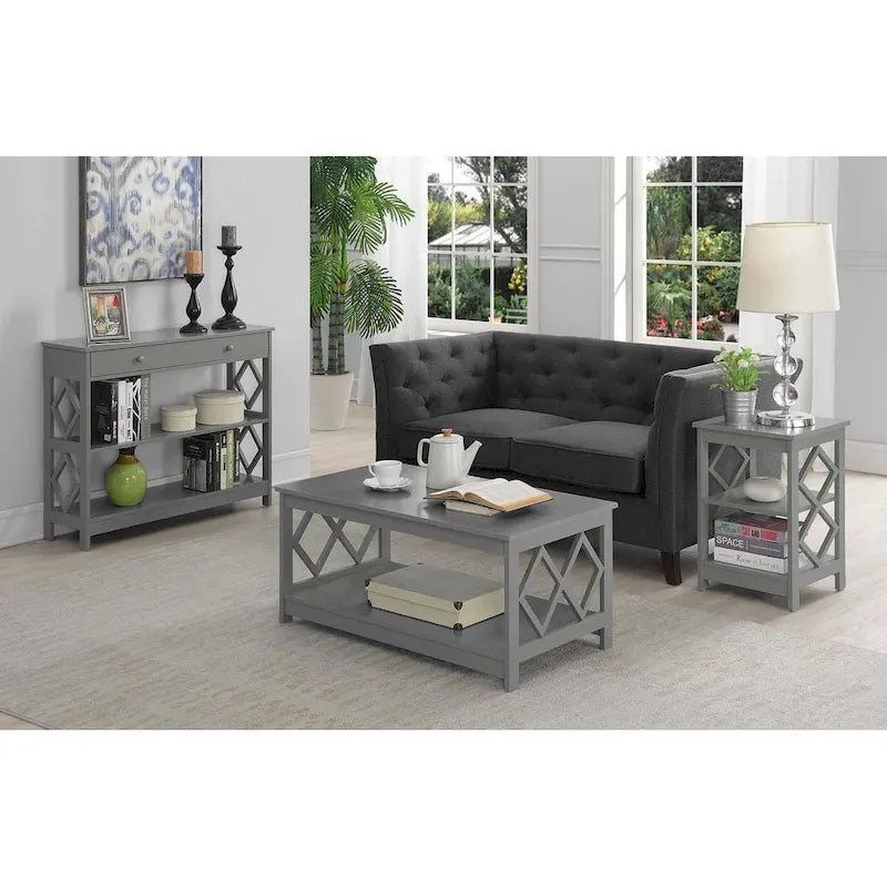 Table basse avec étagère