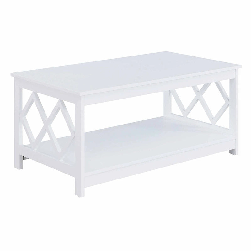 Table basse avec étagère
