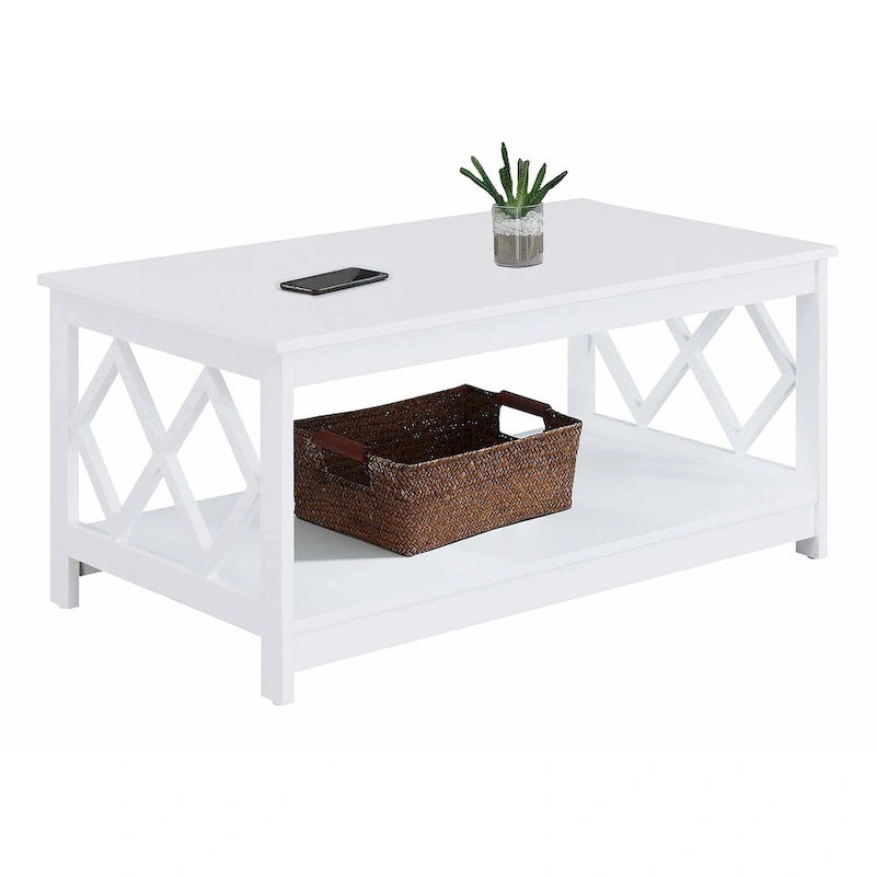 Table basse avec étagère