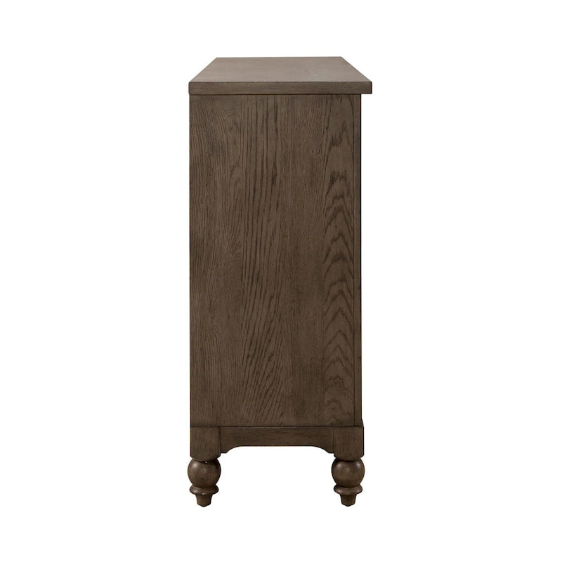Commode à 9 tiroirs taupe poudré