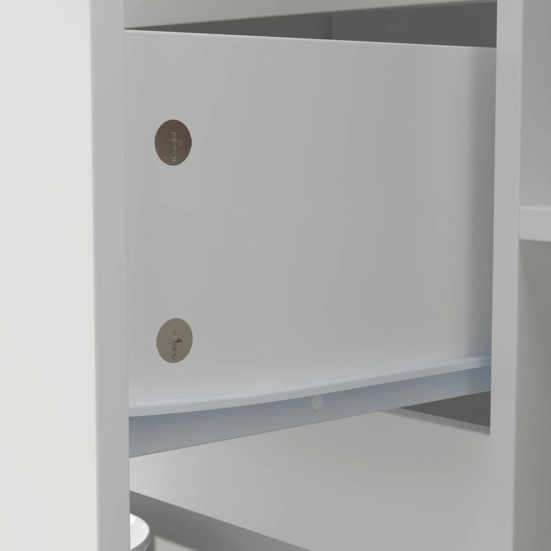 Table de salle à manger îlot de cuisine avec rangement et fonction repas - 82,7 po L