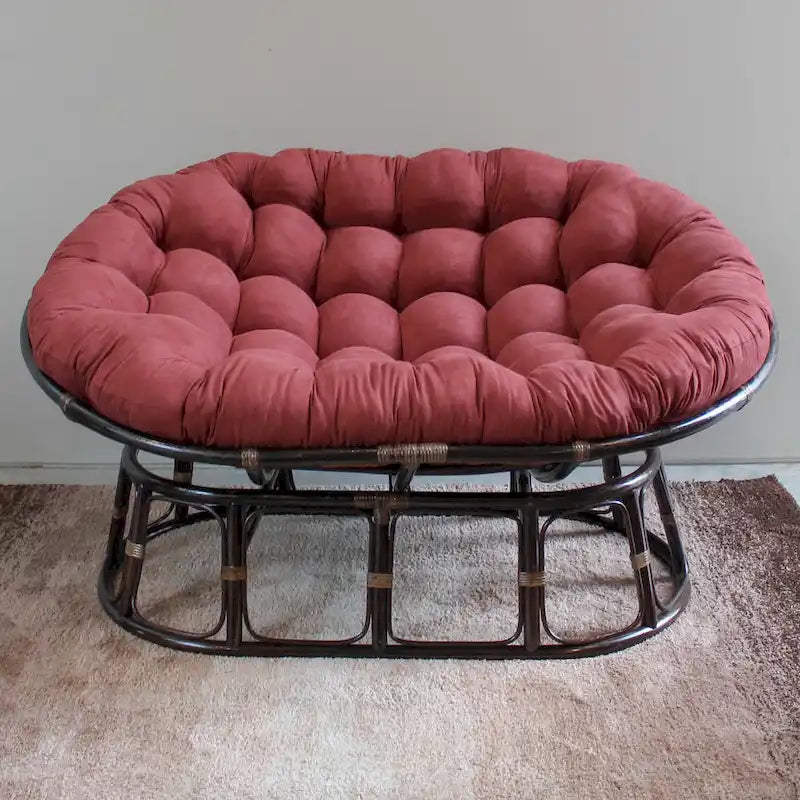 Fauteuil double Papasan avec coussin