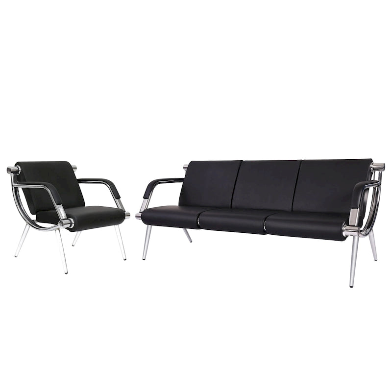 Chaise de salle d'attente, chaise de bureau, banc de réception, chaise d'invité pour aéroport, bureau, salon, banque, hôpital