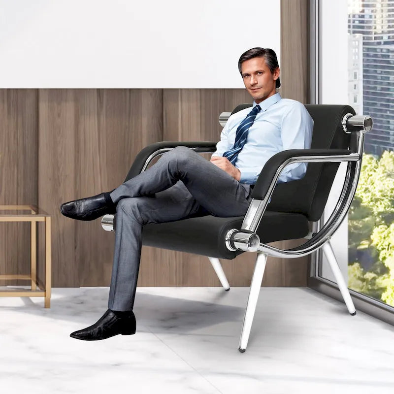 Chaise de salle d'attente, chaise de bureau, banc de réception, chaise d'invité pour aéroport, bureau, salon, banque, hôpital