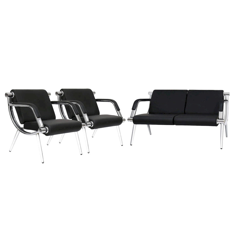 Chaise de salle d'attente, chaise de bureau, banc de réception, chaise d'invité pour aéroport, bureau, salon, banque, hôpital
