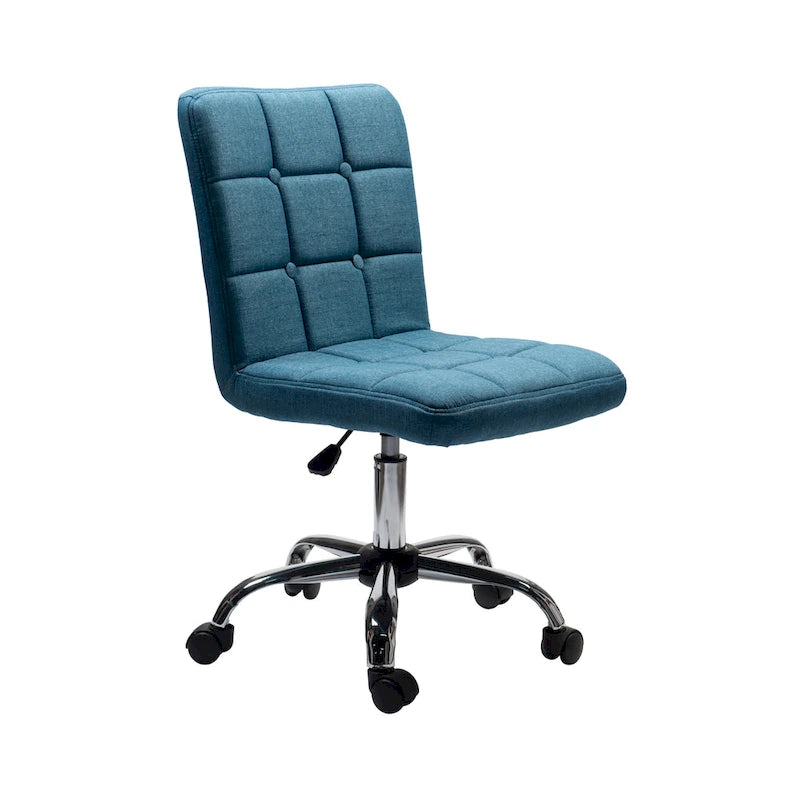 Porthos Home Alice Tufted Fabric Office Chairwith Metal Base