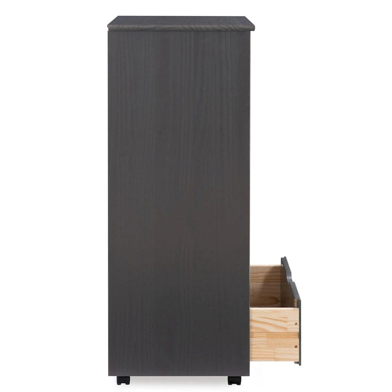 Armoire de rangement roulante grise à 8 tiroirs de 101,6 cm